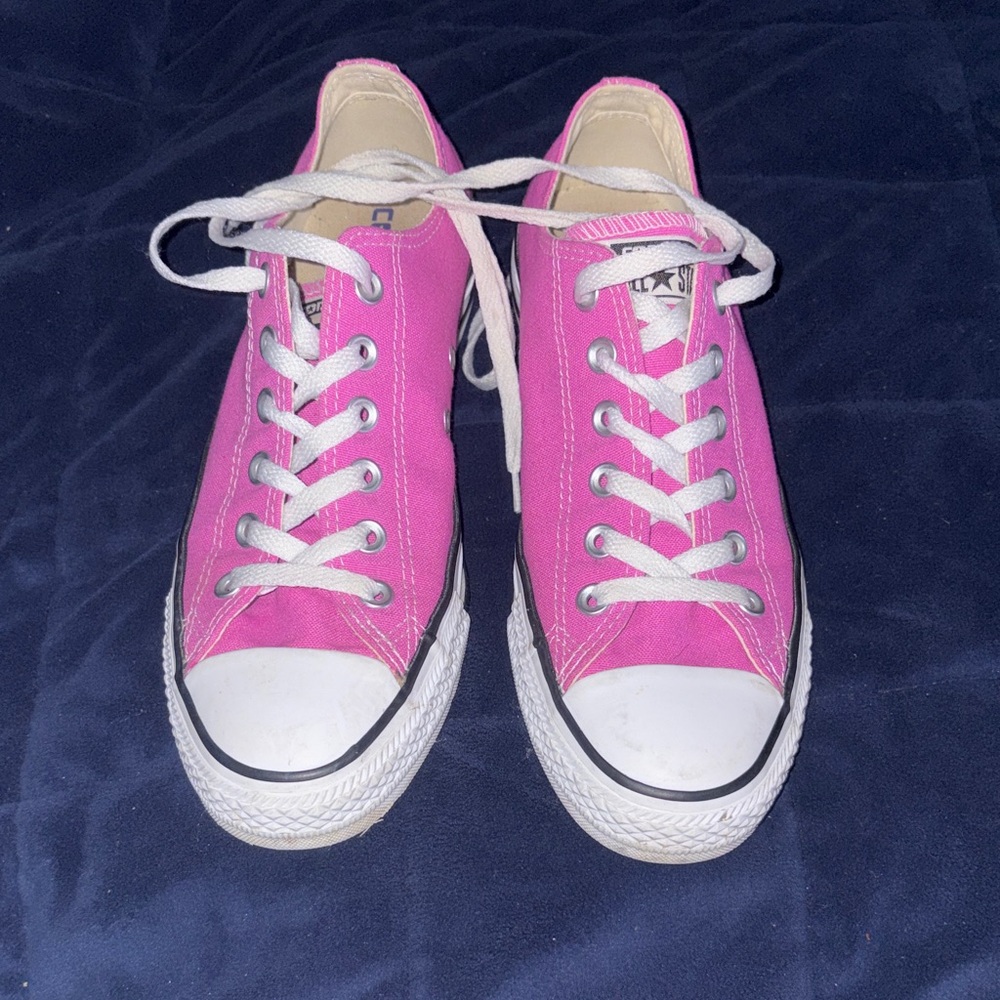 Converse Pink Canvas Sneakers